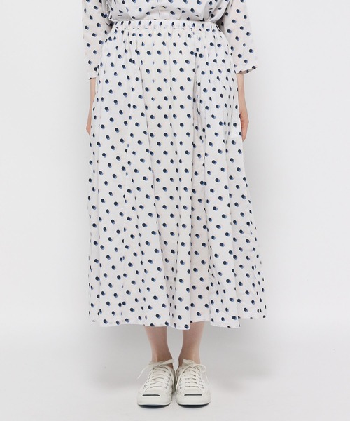 「ichi」 フレアスカート FREE ナチュラル レディース_画像8