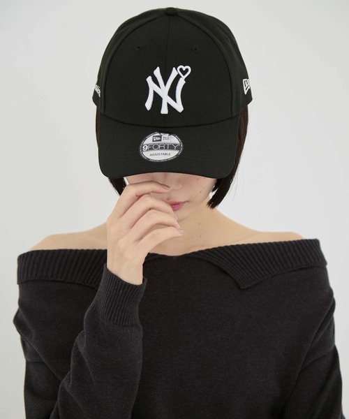 BASICKS（ベーシックス）ボアキャップ ブラック（耳付き） BASICKS - 【限定】BASICKS x Newera Yankees Cap / ベイシックス x