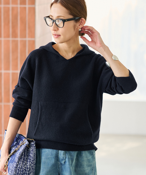 framework 圧縮ウールフードプルオーバー ニット パーカー FRAMeWORK（フレームワーク） ニット セーター 「追加」圧縮ウール