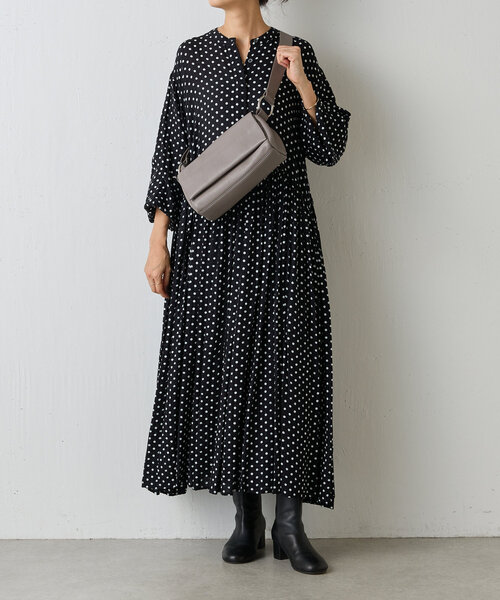 BEARDSLEY（ビアズリー） 7分袖ワンピース 0 ブラック レディース