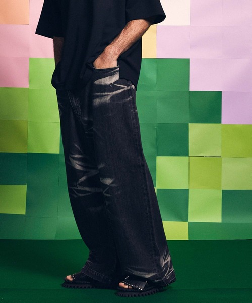 MAISON SPECIAL ブラック　デニムカーゴパンツ サイズ0 MAISON SPECIAL」 カーゴパンツ 0 ブラック メンズ MAISON SPECIAL