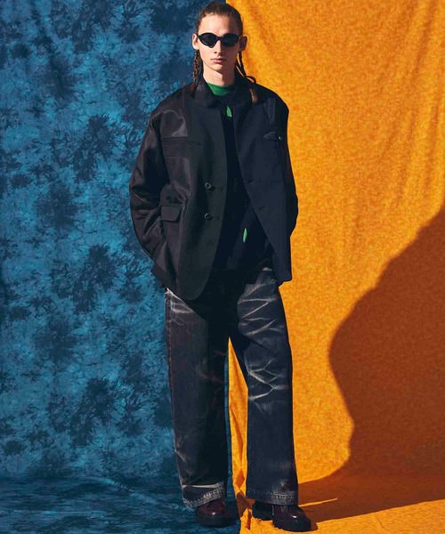 MAISON SPECIAL（メゾンスペシャル） デニムパンツ 0 ブラック メンズ