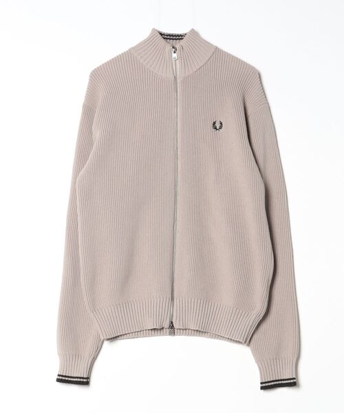 新品タグ付き　Fred Perry ニットカーディガン FRED PERRY（フレッドペリー） ニットカーディガン M ライトグレー