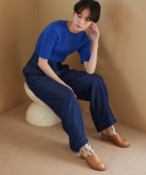 「BARNYARDSTORM」 デニムパンツ 0 インディゴブルー レディース_画像7