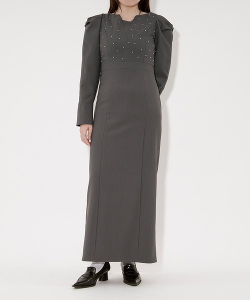 Ezick パーティードレス ドレス silver studs dress シルバースタッズ