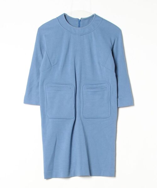 THEATRE PRODUCTS（シアタープロダクツ） 7分袖ワンピース - ブルー