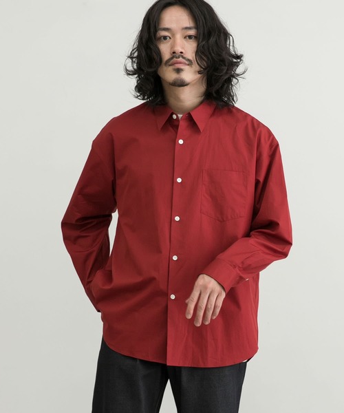 「THOMAS MASON」 長袖シャツ LARGE ブルー系その他 メンズ_画像9