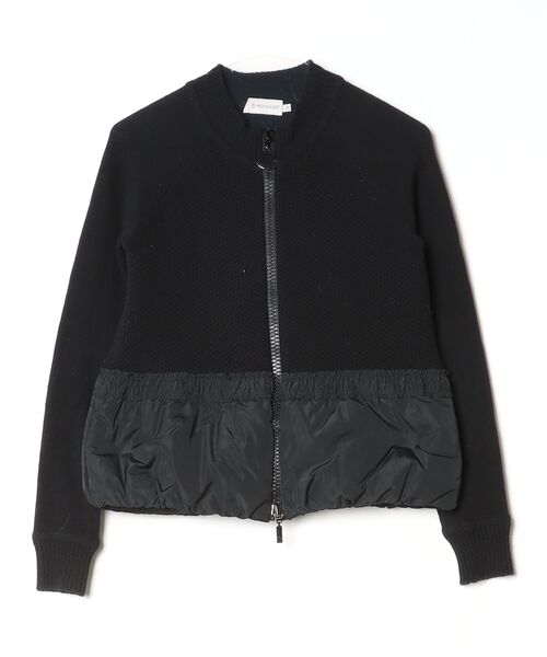 モンクレールフリル付きブラックダウンジャケット MONCLER（モンクレール） フリルダウンジャケット S ブラック