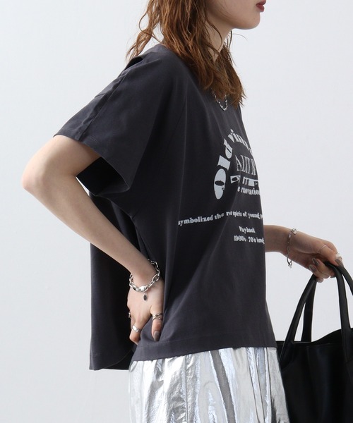 「a lit r」 半袖Tシャツ M ブラック メンズ_画像3