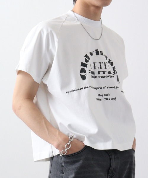 「a lit r」 半袖Tシャツ M ブラック メンズ_画像7