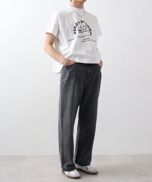 「a lit r」 半袖Tシャツ M ブラック メンズ_画像9