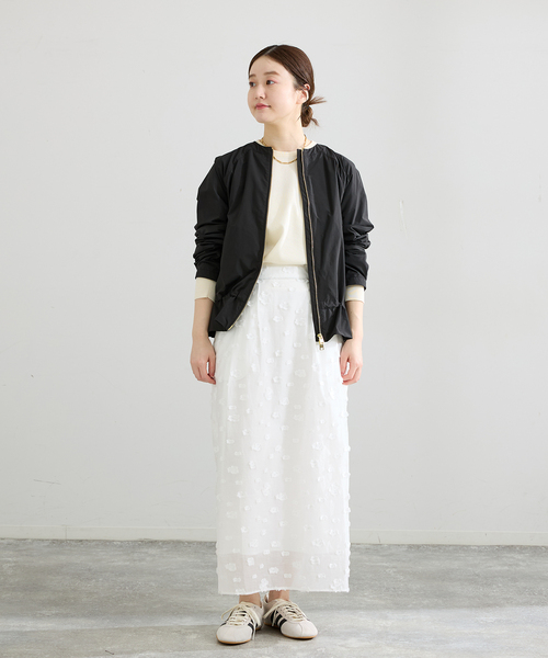 【未使用】WOOLRICH ウールリッチ ジャケット ブルゾン ホワイト IENA（イエナ） コート アウター WOOLRICH/ウールリッチ CITY BONBER