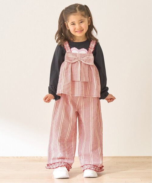 KITH kids セットアップ子供用 ボア　ピンクブラウン ジャケット パンツ KITH kids セットアップ子供用 ボア ピンクブラウン ジャケット パンツ