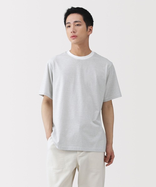 無印良品（MUJI） tシャツ 紳士 天竺編みクルーネック半袖Tシャツ