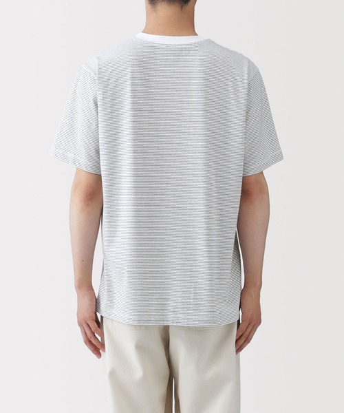 無印良品（MUJI） tシャツ 紳士 天竺編みクルーネック半袖Tシャツ 