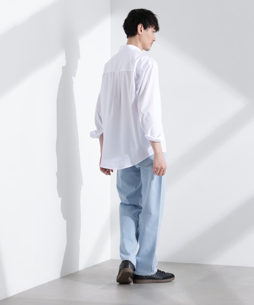 「NANO universe」 長袖シャツ L ホワイト メンズ_画像8