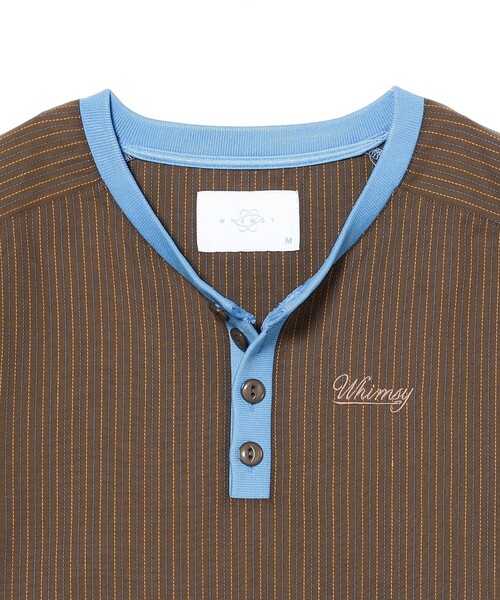 Whimzy（ウィムジー） tシャツ WHIMSY SOCKS / Baseball Henley Shirt