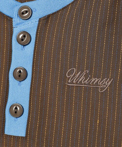Whimzy（ウィムジー） tシャツ WHIMSY SOCKS / Baseball Henley Shirt