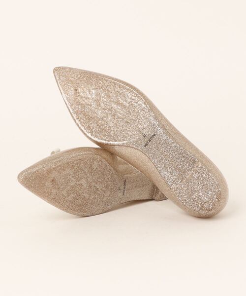 「TEMPERATE」 フラットパンプス 39 ゴールド レディース_画像3