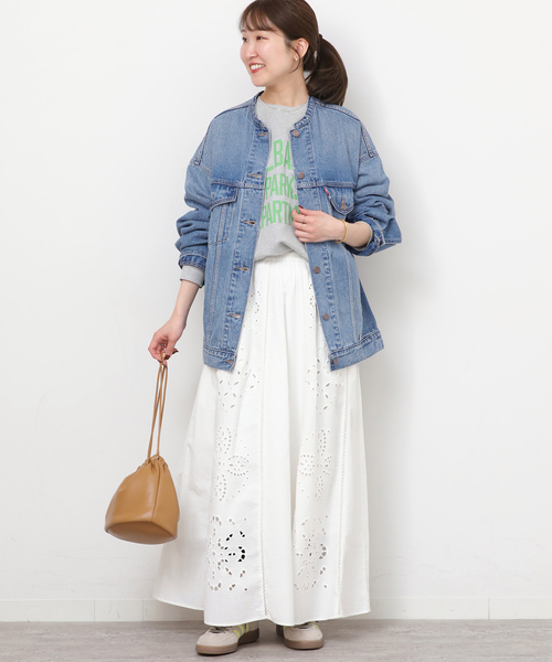 「Levi's」 デニムジャケット SMALL ブルー レディースの画像