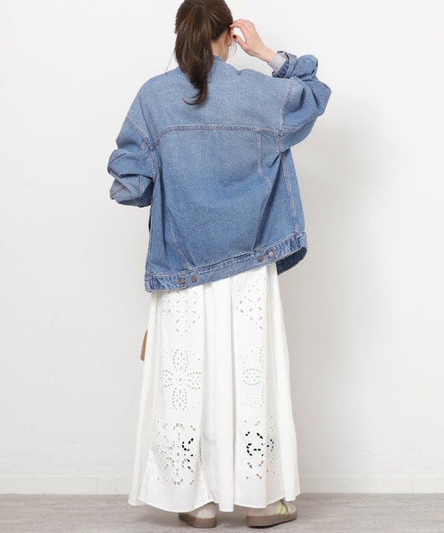 「Levi's」 デニムジャケット SMALL ブルー レディースの画像