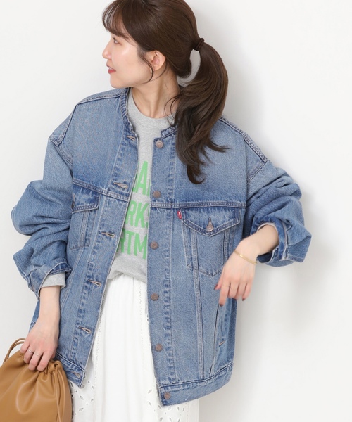 「Levi's」 デニムジャケット SMALL ブルー レディースの画像