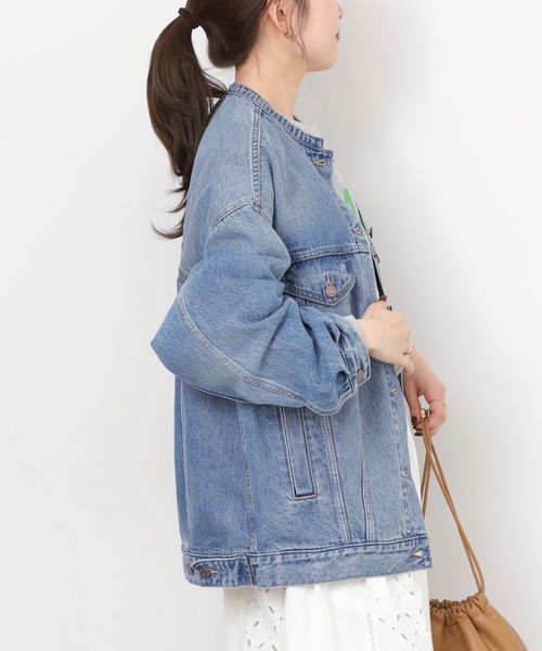 「Levi's」 デニムジャケット SMALL ブルー レディースの画像