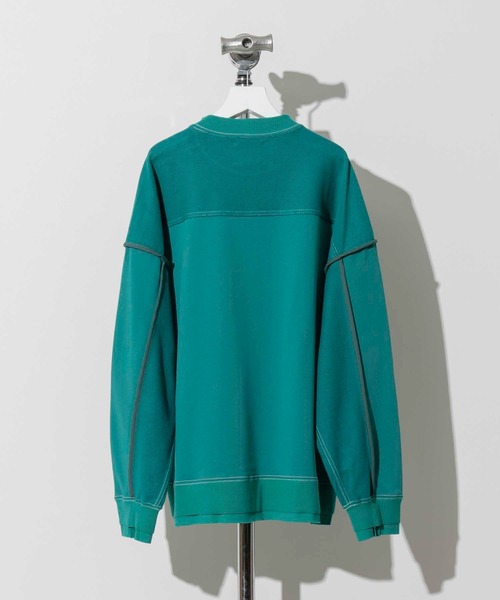「MAISON SPECIAL」 スウェットカットソー 2 オフホワイト メンズの画像