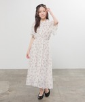 ワンピース 夏 半袖 フレア袖ワンピースの詳細画像4