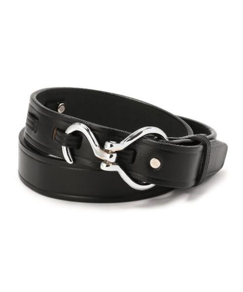 「TORY LEATHER」 ベルト 32 ブラック メンズの画像