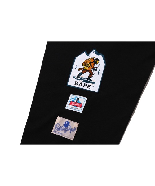 「A BATHING APE」 長袖Tシャツ SMALL グリーン メンズの画像
