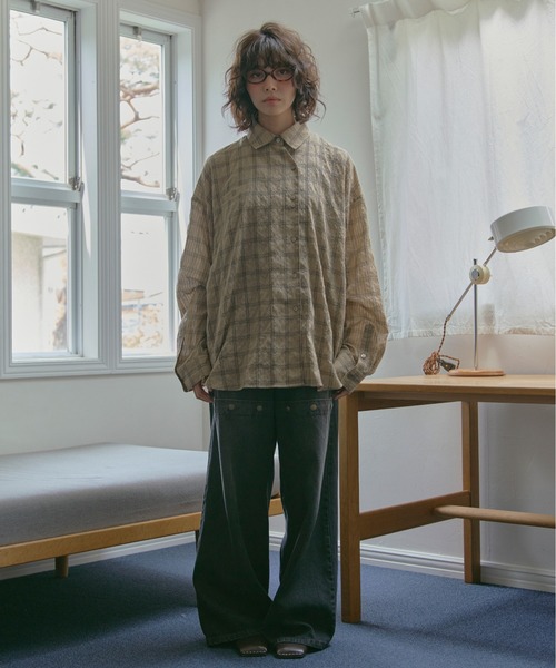 「loin nuit」 デニムパンツ SMALL ブラック レディースの画像