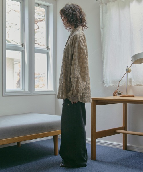 「loin nuit」 デニムパンツ SMALL ブラック レディースの画像