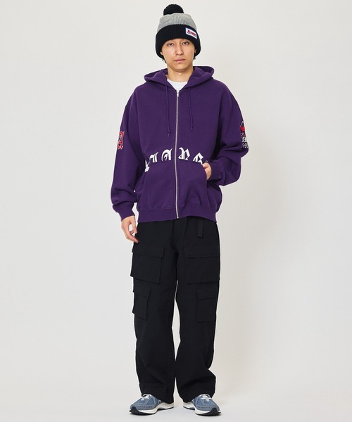 「XLARGE」 ジップアップパーカー M グリーン メンズの画像