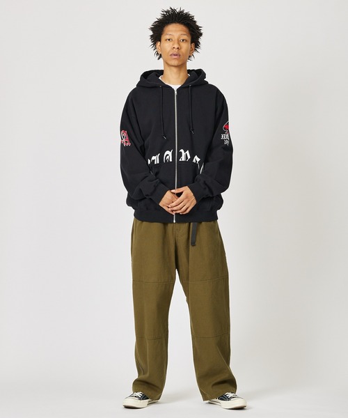 「XLARGE」 ジップアップパーカー M グリーン メンズの画像