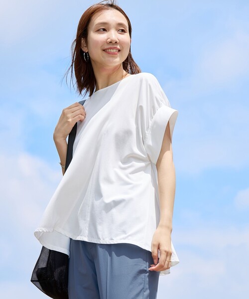「UNFILO」 半袖カットソー X-LARGE ホワイト レディース_画像2