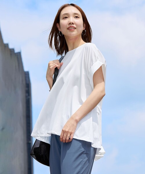 「UNFILO」 半袖カットソー X-LARGE ホワイト レディース_画像3