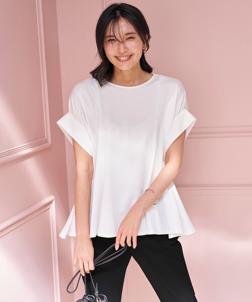 「UNFILO」 半袖カットソー X-LARGE ホワイト レディース_画像5
