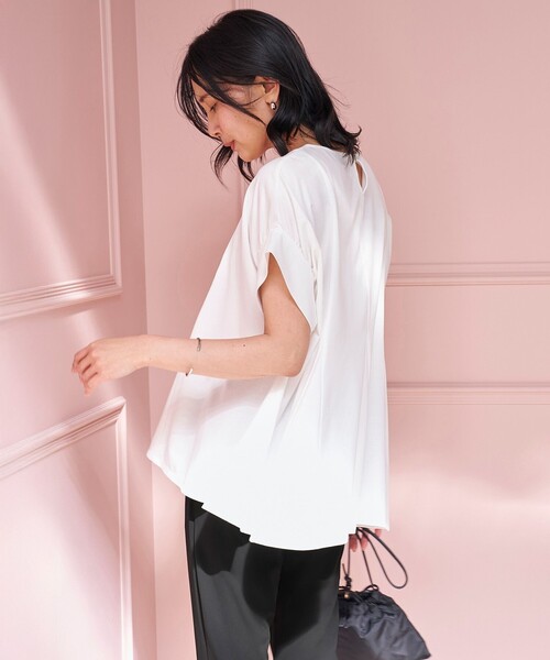 「UNFILO」 半袖カットソー X-LARGE ホワイト レディース_画像6