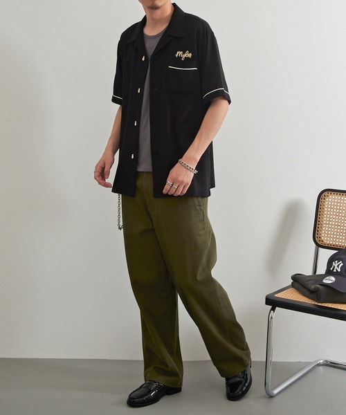 HOUSTON（ヒューストン） シャツ 半袖 「HOUSTON」BOWLING SHIRT