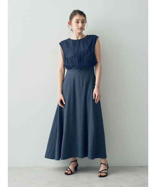 「YECCA VECCA」 ノースリーブワンピース S アイボリー レディース_画像2