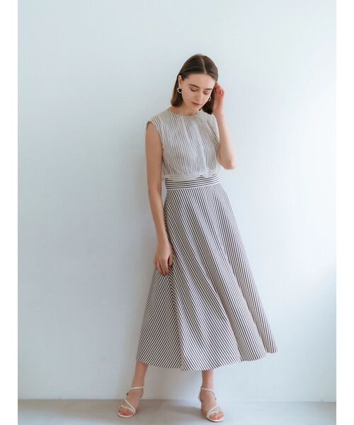 「YECCA VECCA」 ノースリーブワンピース S アイボリー レディース_画像5