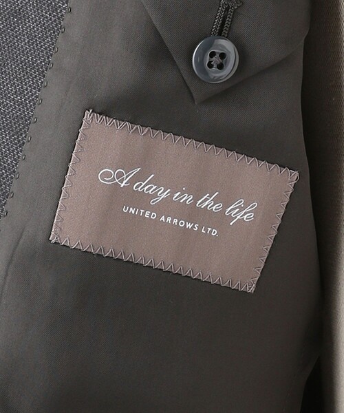 「A DAY IN THE LIFE UNITED ARROWS」 テーラードジャケット M ダークブラウン メンズ_画像7