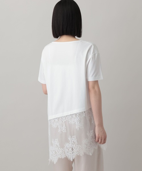 tシャツ イレヘムレースTEE レディースの画像