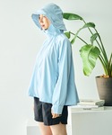 ラッシュガード 帽子付きUVジャケット「mar...の詳細画像3