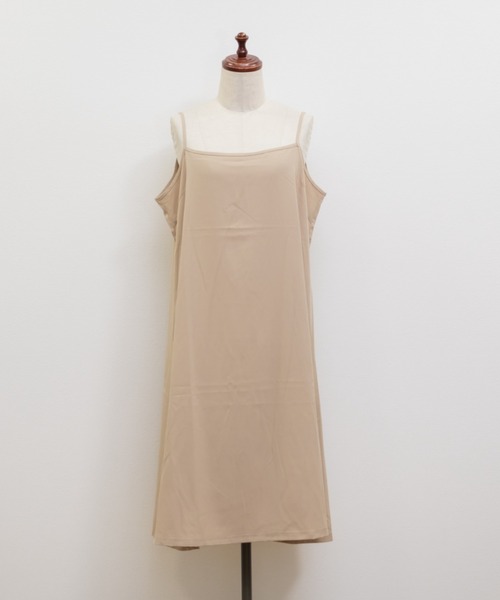 「CLETTE」 半袖ワンピース LL ベージュ レディース_画像2