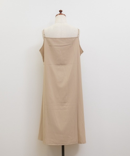 「CLETTE」 半袖ワンピース LL ベージュ レディース_画像4