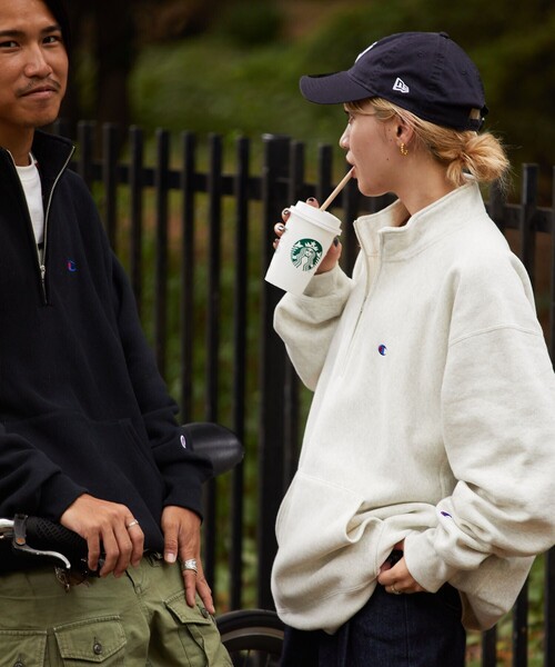 「Champion」 スウェットカットソー MEDIUM ブラック メンズ_画像2