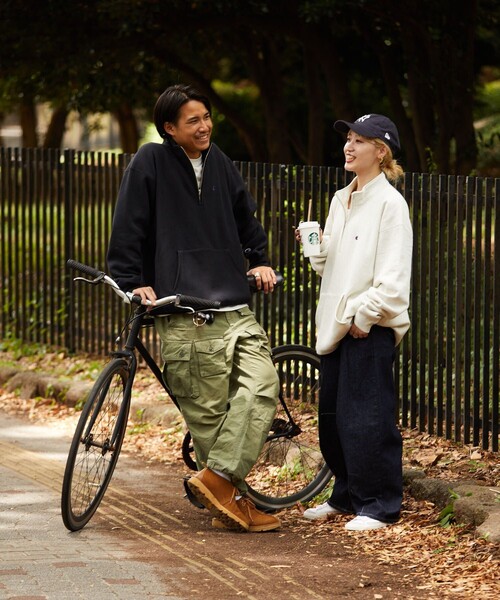 「Champion」 スウェットカットソー MEDIUM ブラック メンズ_画像5