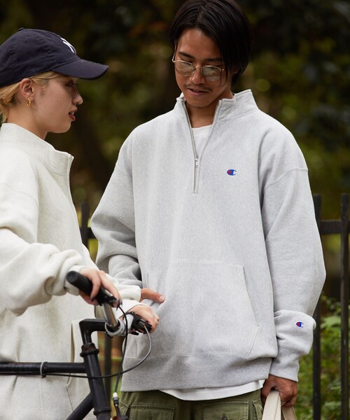 「Champion」 スウェットカットソー MEDIUM ブラック メンズ_画像9